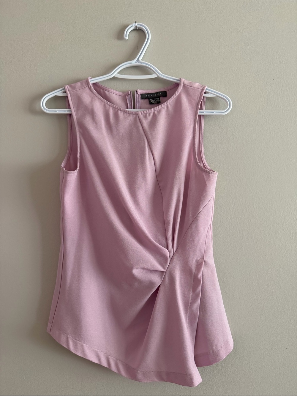Suzy Shier Purple Sleeveless Blouse